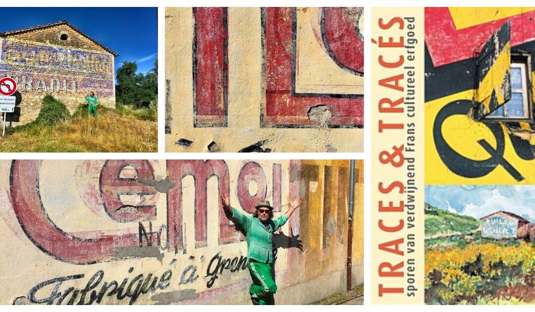 Franse oude muurreclames in een tof boek.