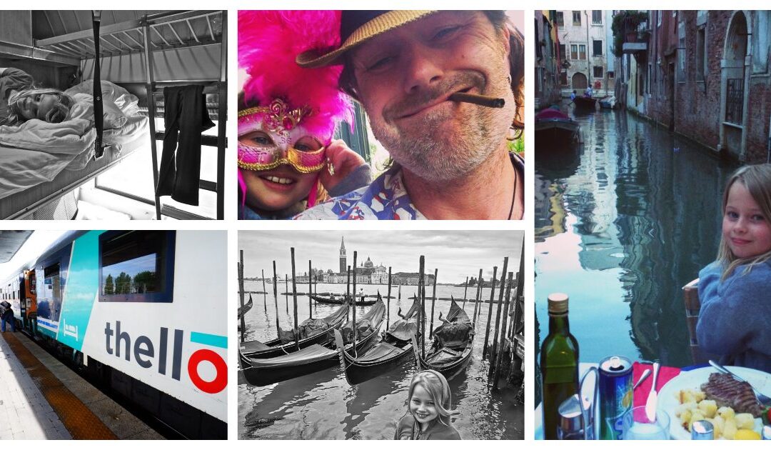 Italie- met mijn dochter met de slaaptrein naar Venetië .