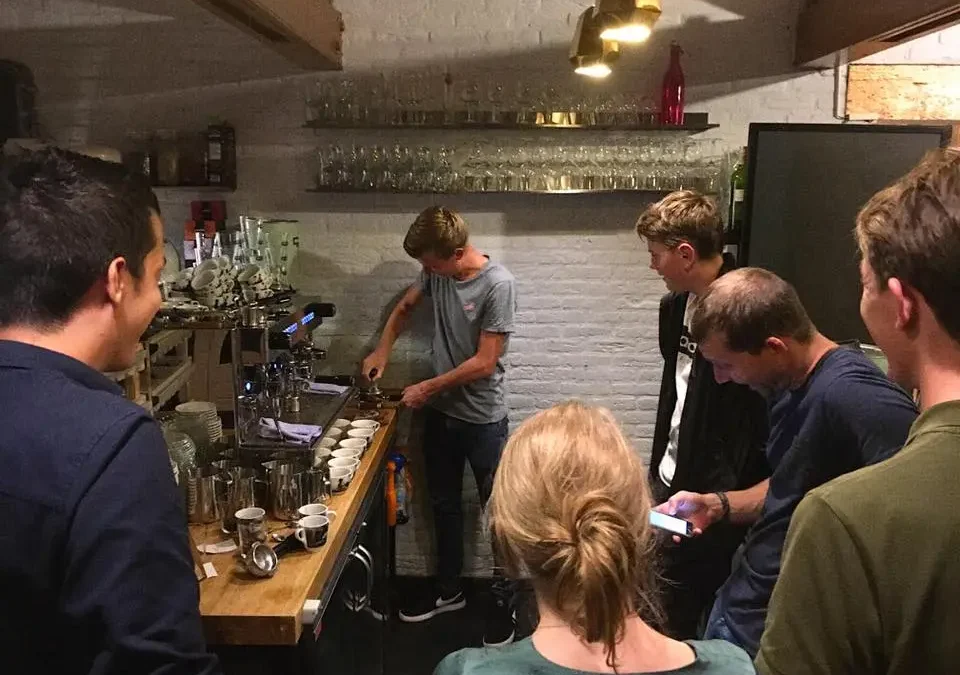 Nederland -Haarlem . Barista cursus in Haarlem