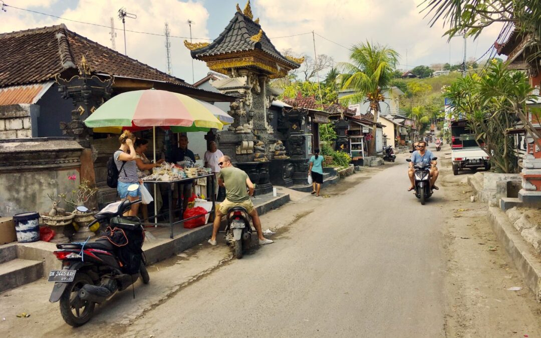 Indonesie – Bali-  Nusa Lembongan- zo maar een straatje