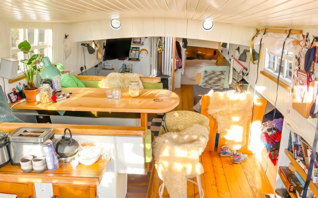 interieur van een woonboot