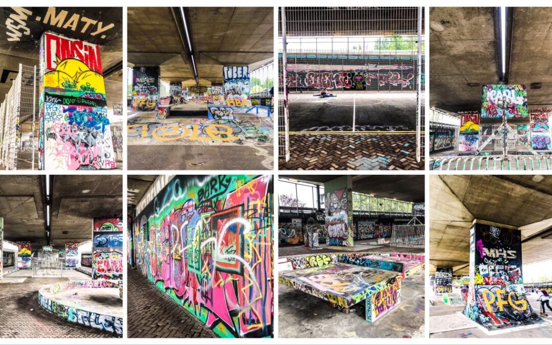 Nederland -Spuitbus en Skateboard in Zaandam