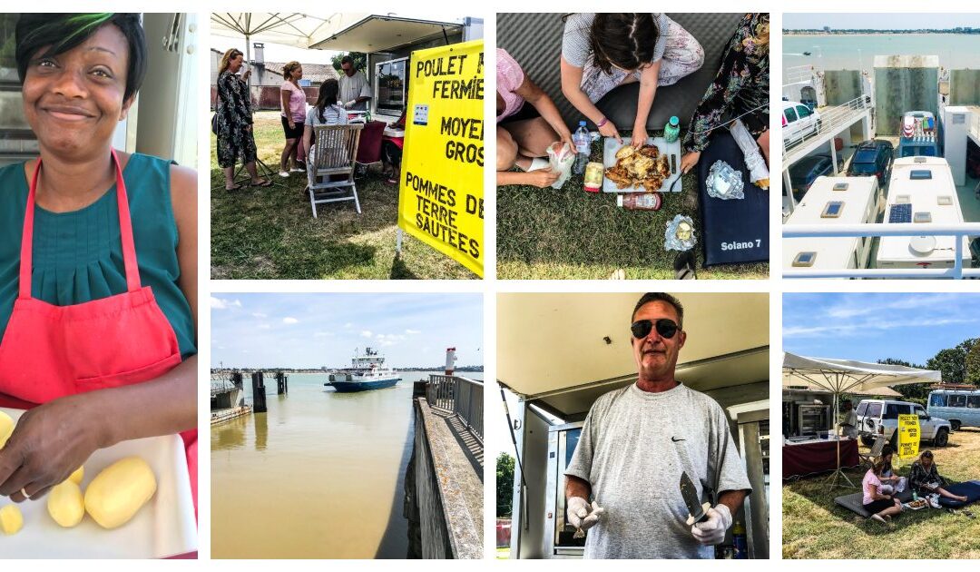 Frankrijk –  Kip langs de weg .