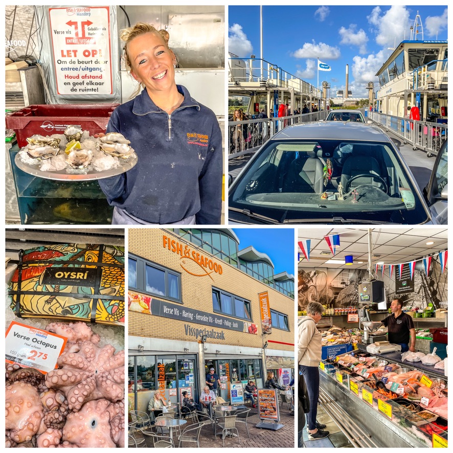 foto's van een vishandel in Ijmuiden