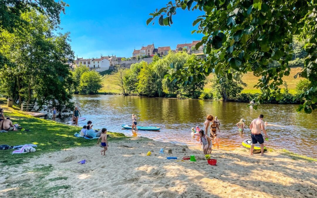 Frankrijk -Creuse-  camping municipal Le Baignade