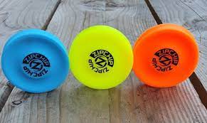 mini frisbee – Zipchip set 4 kleuren | Geel | Oranje | Groen | Blauw |