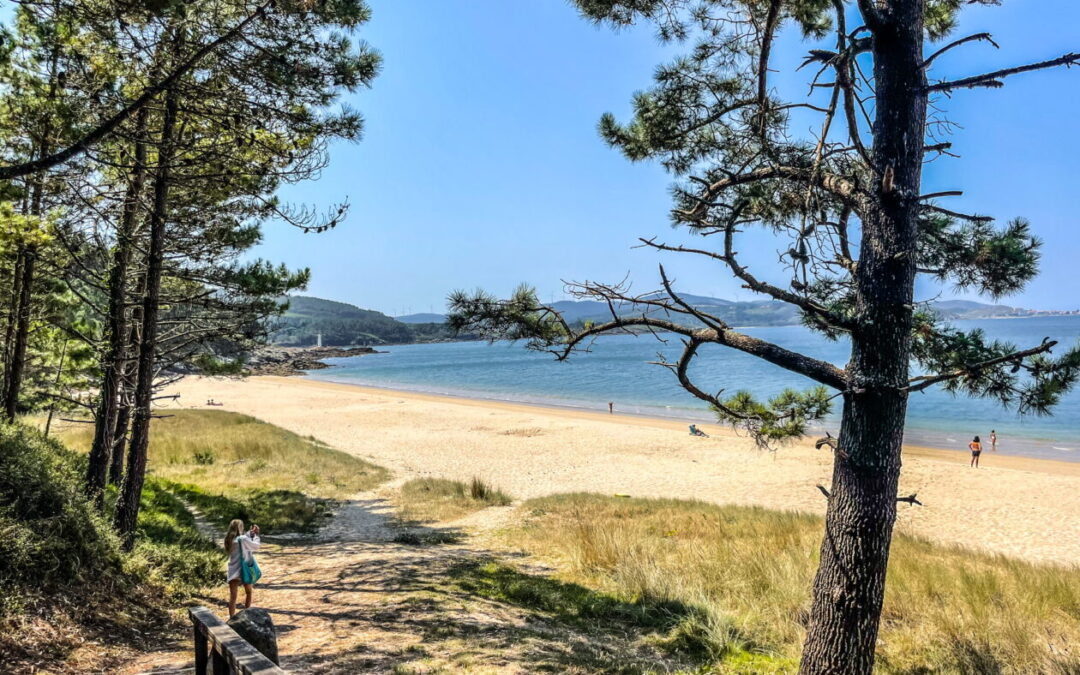 Natuurcamping aan zee met prive strand in Galicië